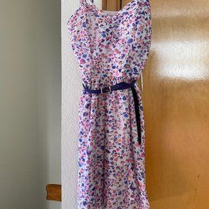 Floral pink and white dress Size 0 or XS